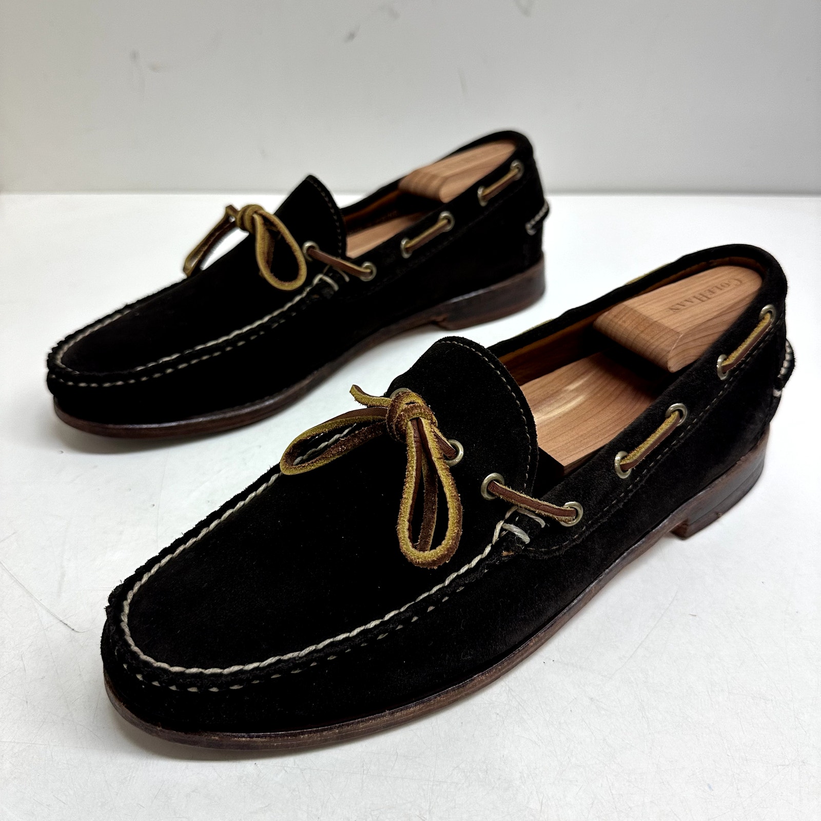 Euc Rare Rancourt & Co. Dark Brown Suede Moc Loafer Handsewn Made In Usa 10 — image 5 of 8